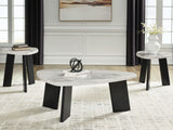 Lilyberg - Occasional Table Set (Set of 3) - Gray / Black