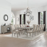 Rocky - Arm Chair (Set of 2) - Fabric & Gray Oak