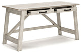 Carynhurst - Home Office Large Leg Desk - Whitewash