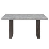 Susan - Dining Table Set With Base - Gray