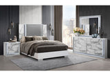 Ylime - 4 Piece Queen Bedroom Set (Bed Fully Slatted, Dresser, Mirror, Nightstand) - White