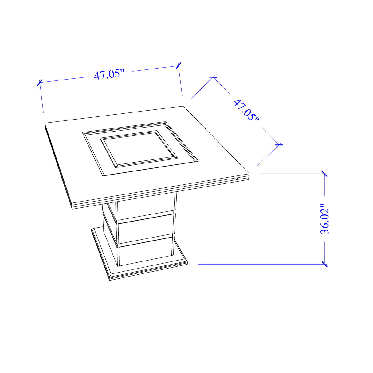 Ariya - 5 Pieces Bar Table And Bar Stool Set