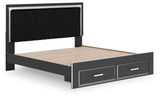 Zuraleus - Upholstered Panel Platform Storage Bed