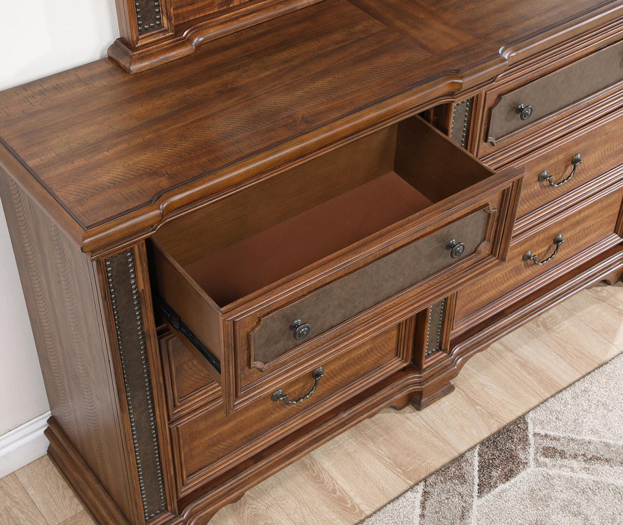 B020 - Wood Dresser - Brown