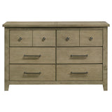 Hazlewood - 6-Drawer Bedroom Dresser Cabinet - Vineyard Oak