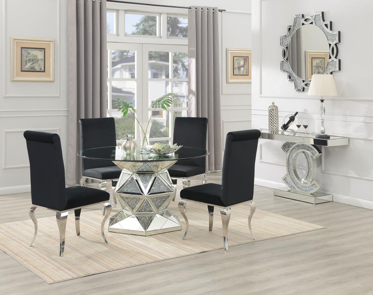 G-102 - Glamour Dining Table - Pearl Silver