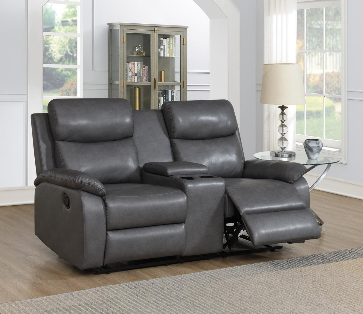U185 - Motion Loveseat - Gray
