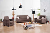Ottomanson Armada - Upholstered Convertible Loveseat With Storage - Microfiber