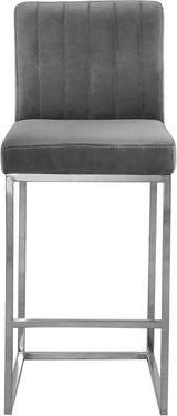Giselle - Stool with Chrome Legs