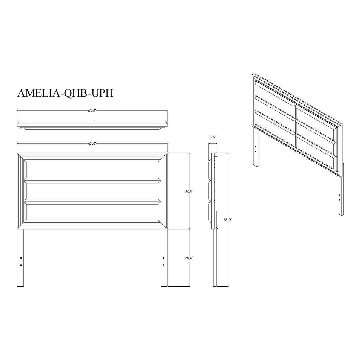 Adelaide - 5 Pieces With LED Set