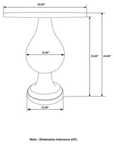 Dianella - Round Pedestal Base Accent Side Table