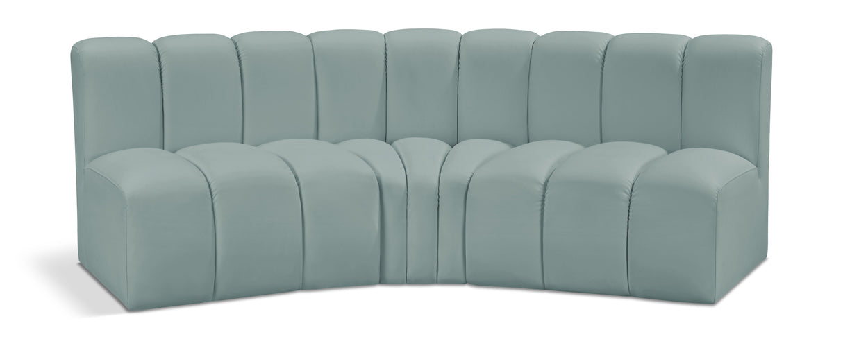 Arc - Faux Leather 3 Piece Modular Corner Sofa