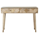 Alyssum - 2-Drawer Wood Entryway Sofa Console Table - Natural