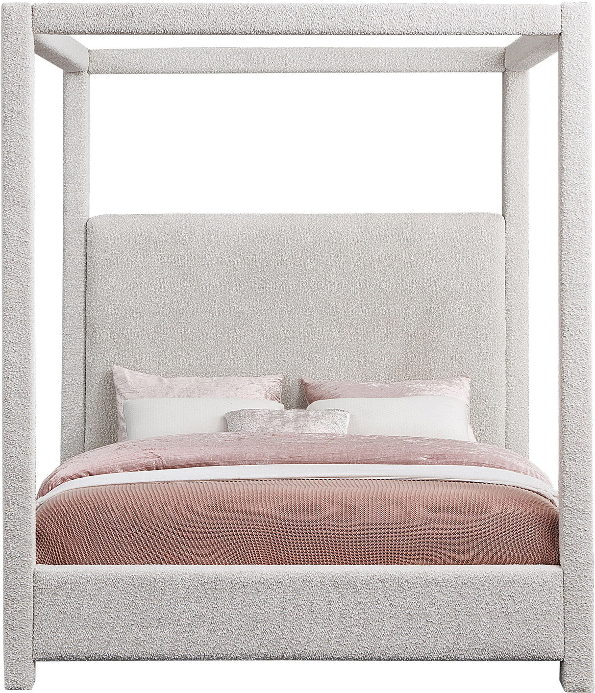 Eden - Boucle Fabric Upholstered Bed
