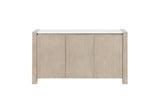 D1321 - Buffet With Real Marble Top - Natural / White