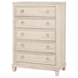 Pembroke - 5-Drawer Chest Of Drawers - Washed Oak