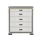 Isaiah - Upholstered Chest With LED Lighting