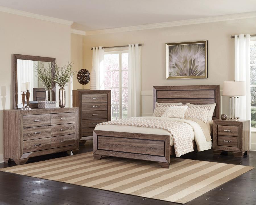 Kauffman - Wood Panel Bed