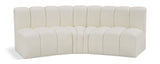 Arc - Faux Leather 3 Piece Modular Corner Sofa