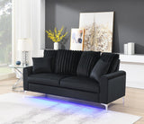 U480 - 3 Piece Living Room Set (Sofa, Loveseat, Chair) - Black
