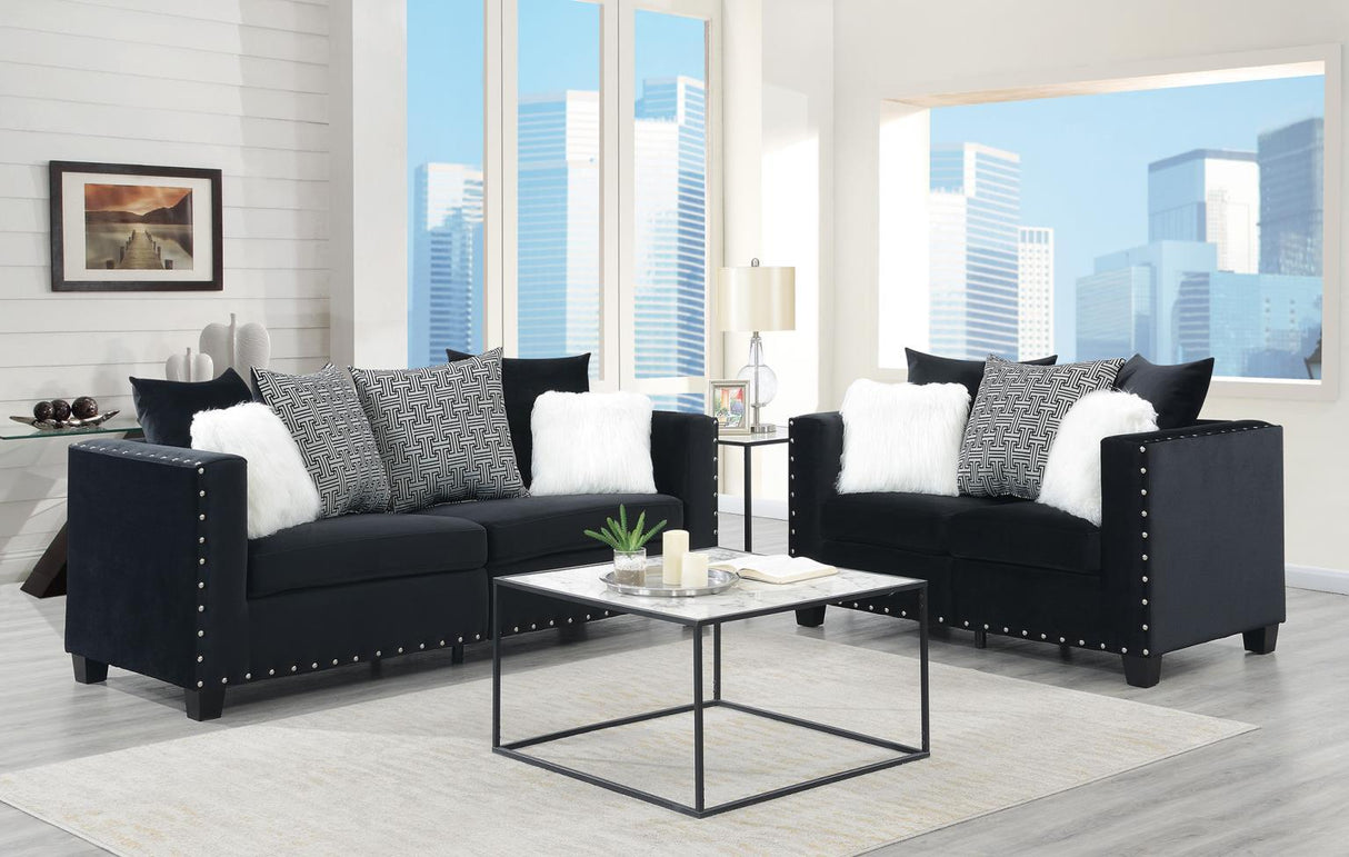 U516 - Loveseat - Black