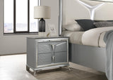 B024 - Nightstand - Olive Shimmer Silver