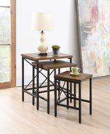 T350 - Nesting Tables (Set of 3) - Pepper