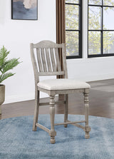 D114 - Counter Height Chair (Set of 2) - Gray