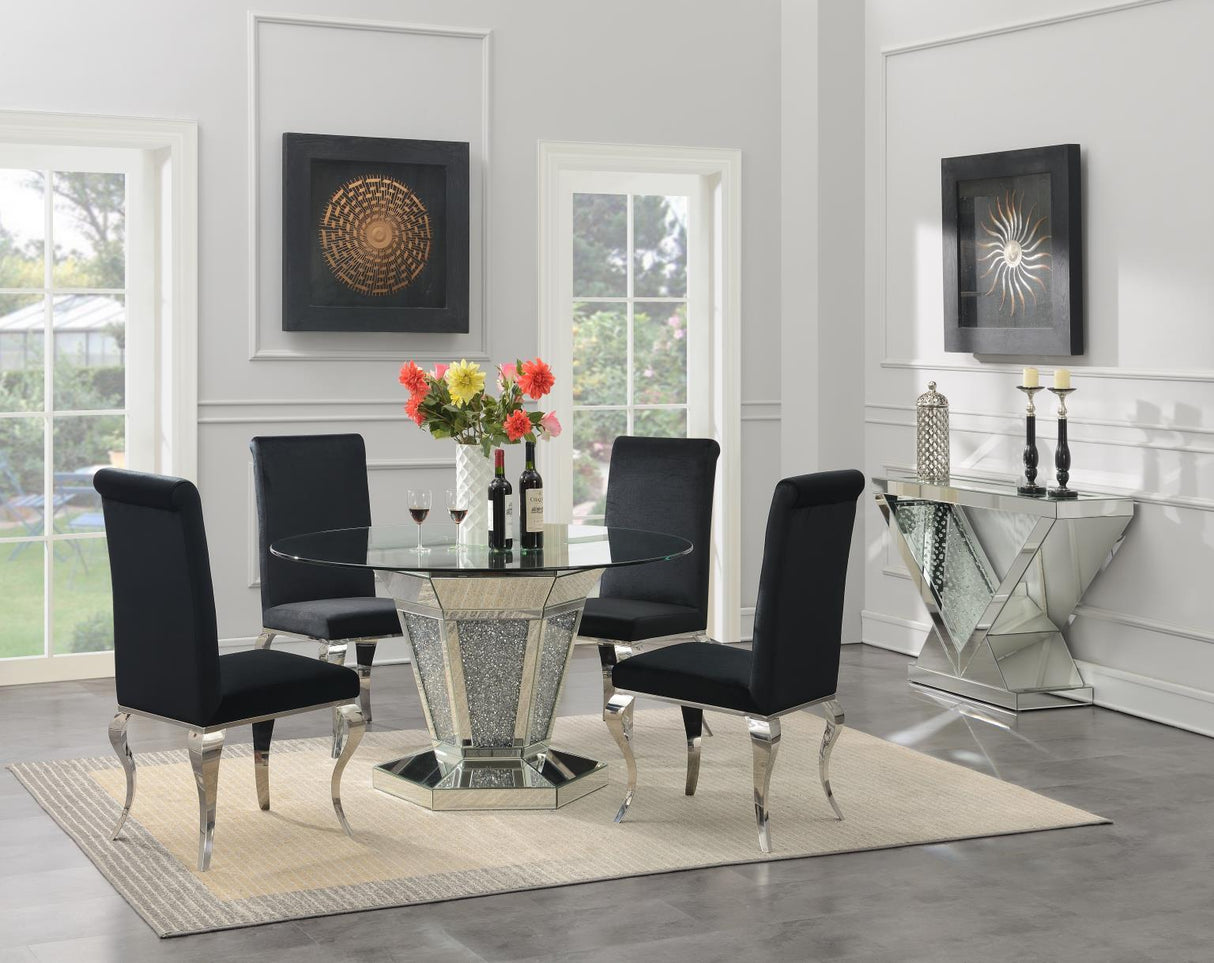 G-100 - Glamour Dining Table - Pearl Silver