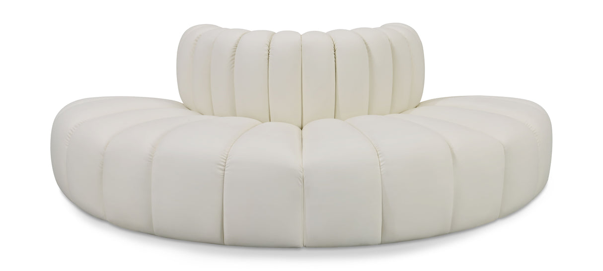 Arc - Faux Leather 4 Piece Modular Sofa