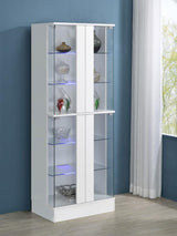 Cabra - 4-door LED Curio Display Cabinet