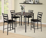 D761 - 5 Piece Dining Room Set - Black