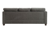 Laurissa - Sofa With 4 Pillows - Light Charcoal Linen