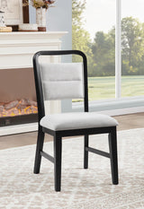 D180 - Dining Side Chair - Black / White