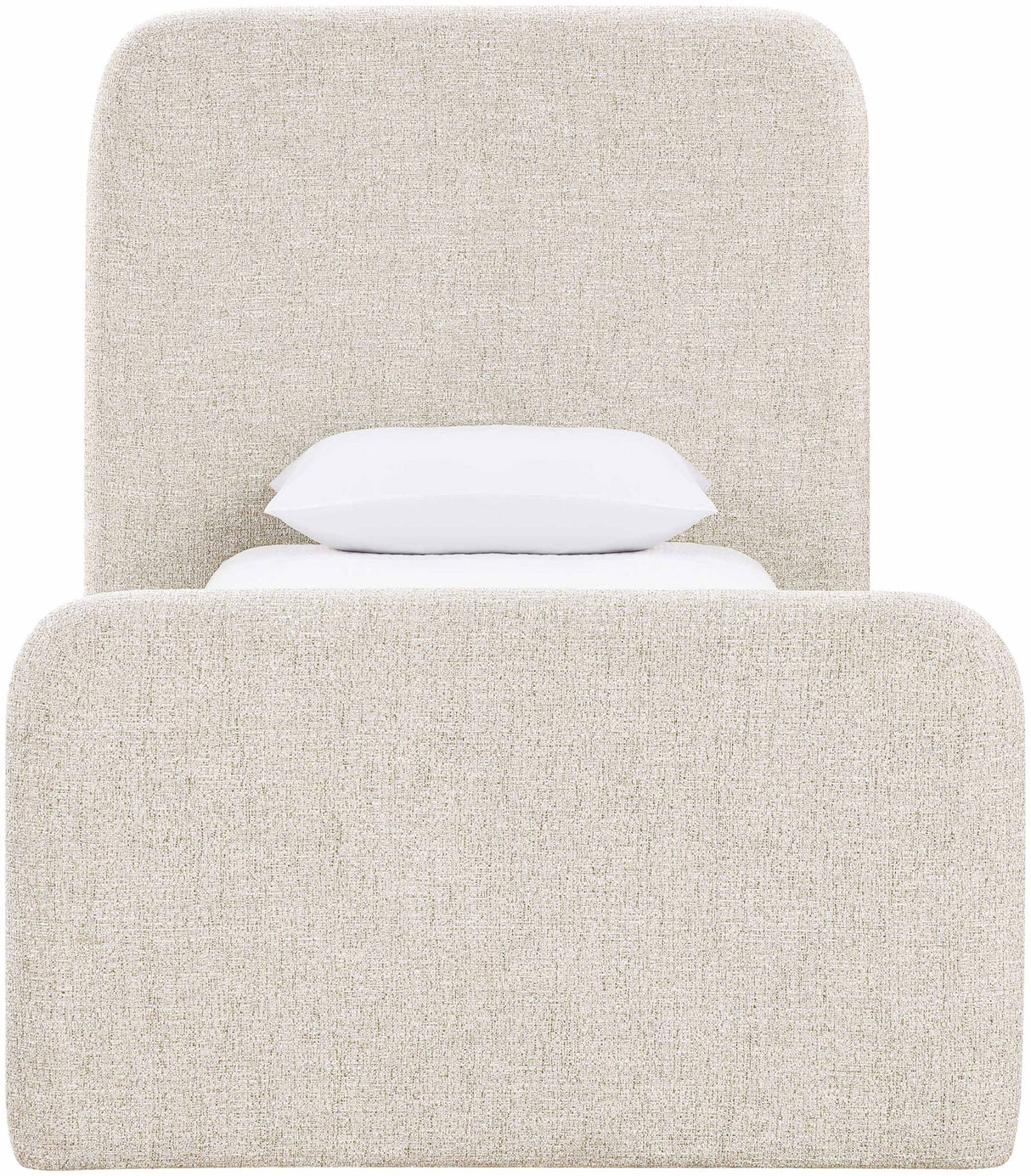 Fira - Linen Textured Fabric Upholstered Bed