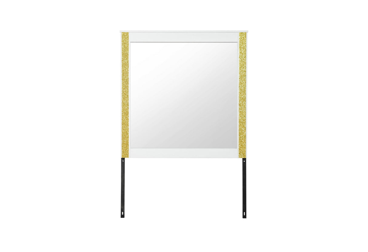 Logan - Mirror - Gold / White