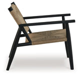 Halfmore - Accent Chair - Black / Natural