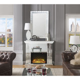 Nysa - Fireplace - Mirrored & Faux Crystals - 40"