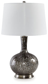 Tenslow - Glass Table Lamp - Antique Black