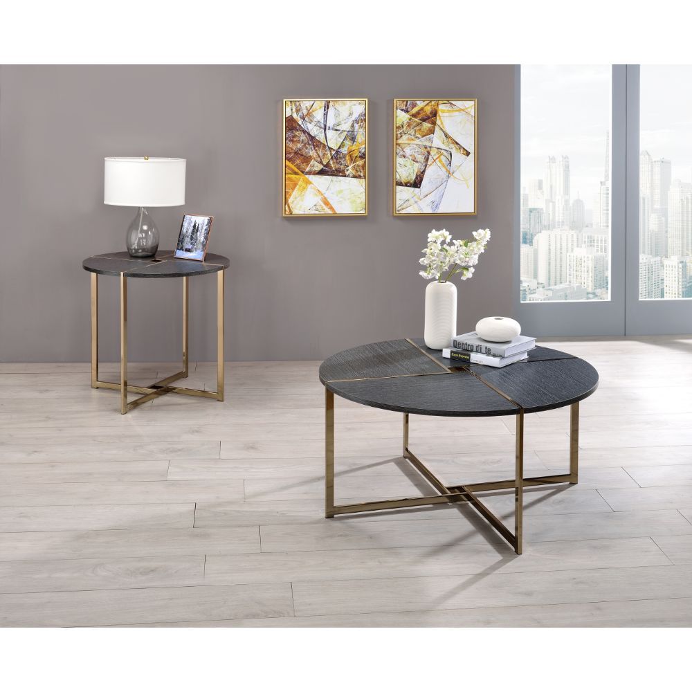 Bromia - Coffee Table - Black & Champagne