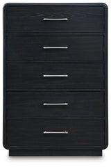 Rowanbeck - Five Drawer Chest - Black