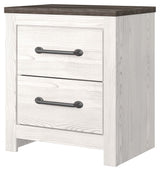 Gerridan - Two Drawer Night Stand - White / Gray