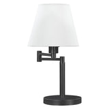 Colombe - Empire Shade Swing Arm Table Lamp - Black