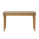 Daesha - Accent Table - Marble & Antique Gold