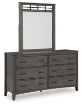 Montillan - Dresser And Mirror - Grayish Brown