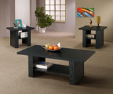 Rodez - 3 Piece Engineered Wood Coffee Table Set - Black Oak