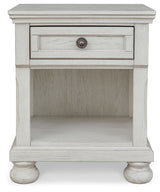 Robbinsdale - Antique White - One Drawer Night Stand