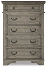 Lodenbay - Five Drawer Chest - Antique Gray
