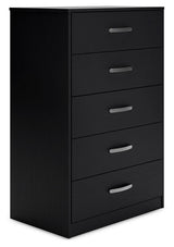 Finch - Five Drawer Chest - 46" Height - Black