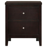 Carlton - 2-Drawer Nightstand - Cappuccino